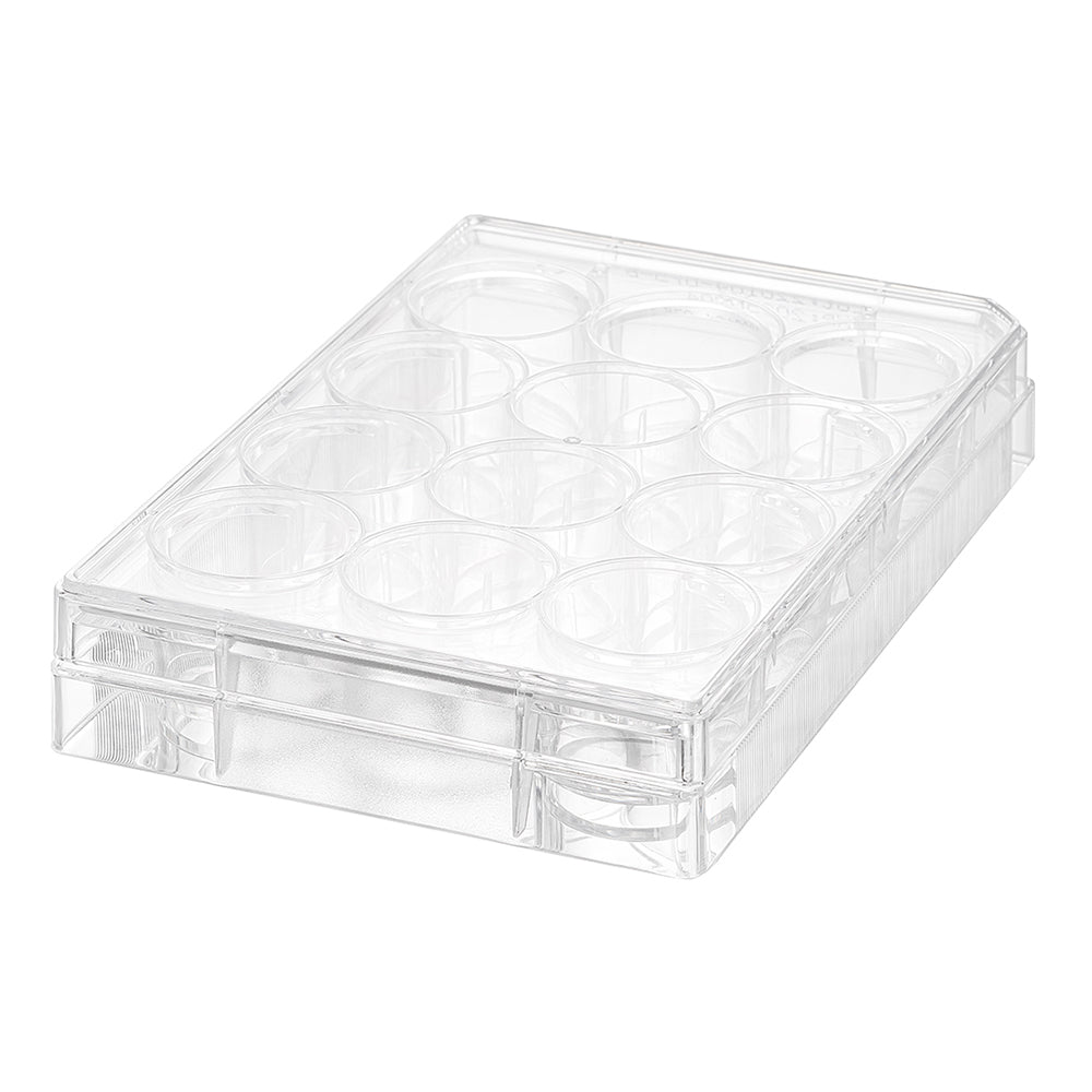 12 Well Cell Culture Plates, TC Treated, Flat Bottom, Sterile, PS