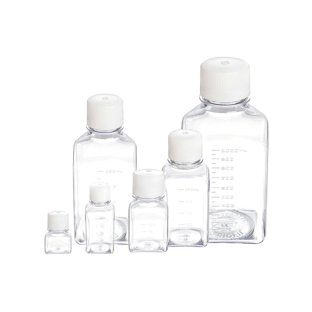 1000 mL Sterile Media Bottle, TC Treated, Neck Inner Diameter 28.6 mm, Outer Diameter 92 mm (Square)