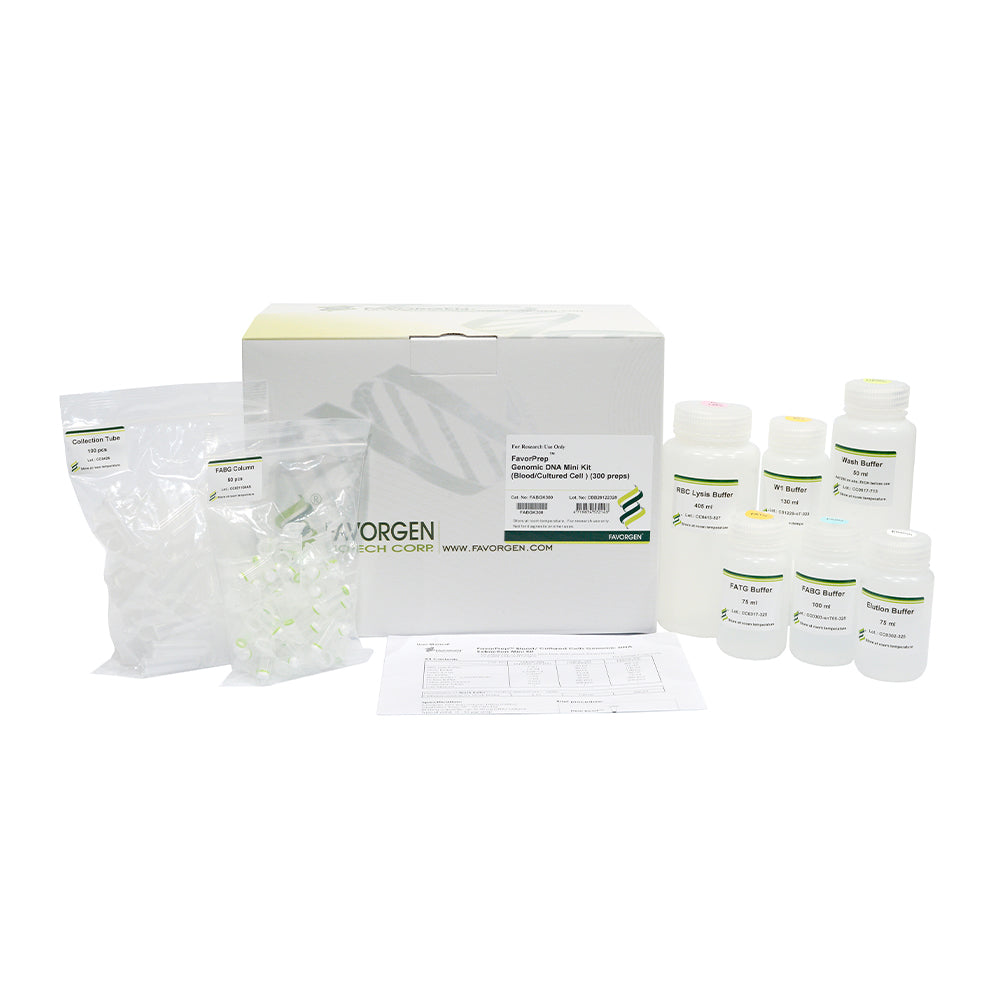 FavorPrep™ Blood/Cultured Cells Genomic DNA Extraction Mini Kit (300 preps)