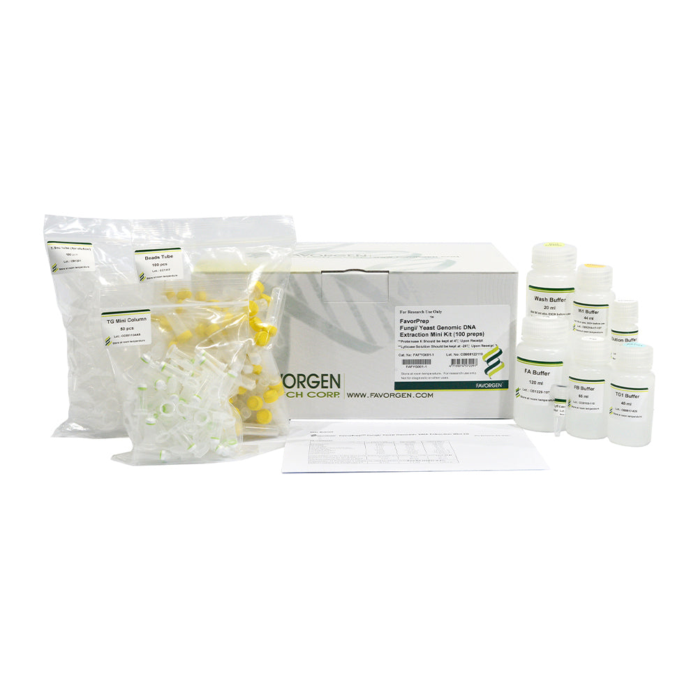 FavorPrep™ Fungi/Yeast Genomic DNA Extraction Mini Kit (100 preps)