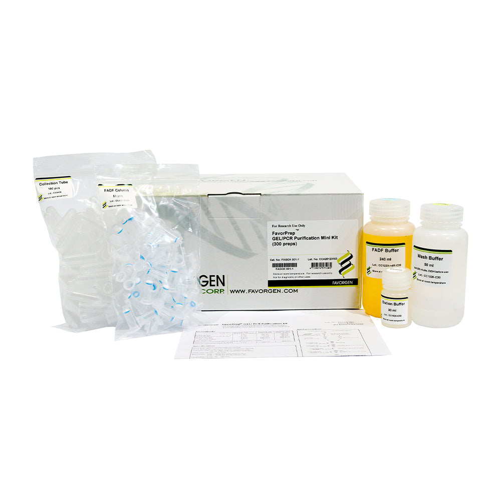 FavorPrep™ Gel/PCR Purification Mini Kit (300 preps)