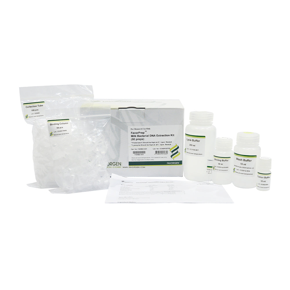 FavorPrep™ Milk Bacterial DNA Extraction Mini Kit (50 preps)