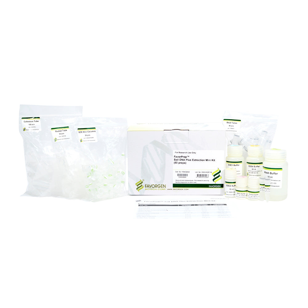 FavorPrep™ Soil DNA Plus Extraction Mini Kit (100 preps)