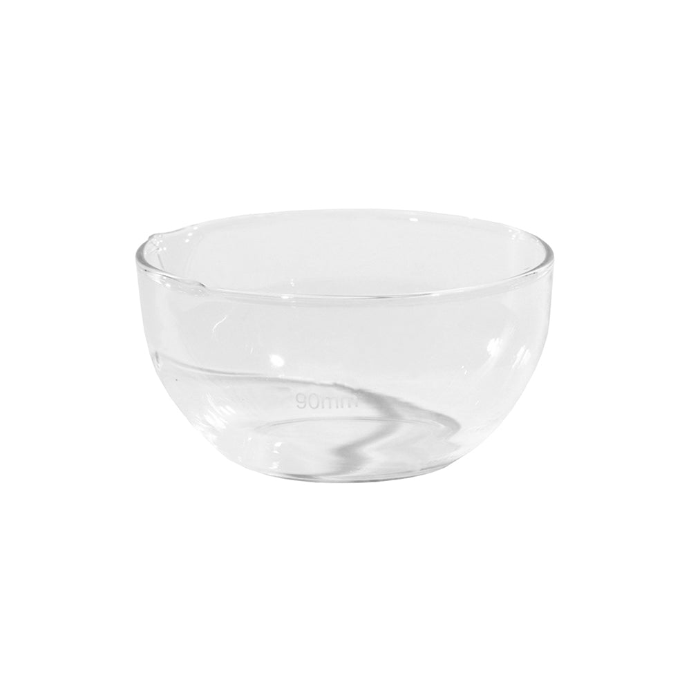 Evaporating Dish, Flat Bottom with Spout, Borosilicate 3.3 Glass, Top OD 150mm, 75mm H, 40 pcs/case