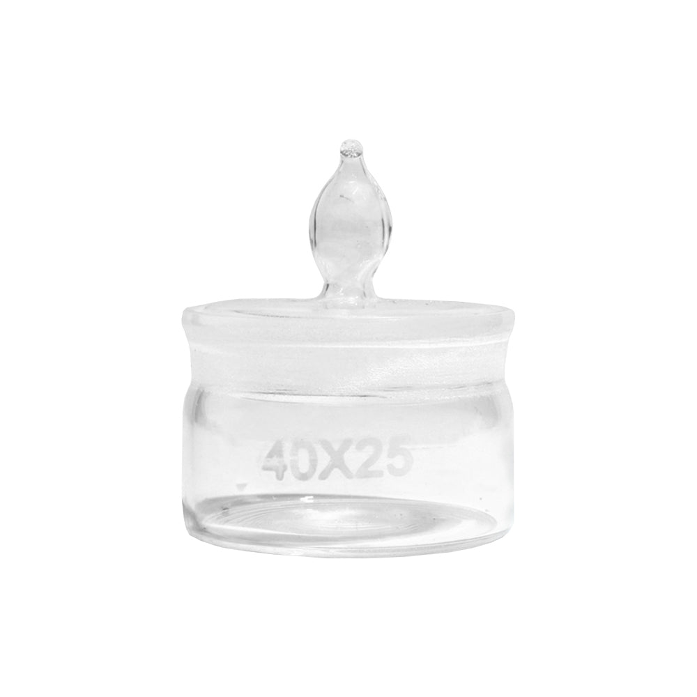 Weighing Bottle, Low Form, Ground Stopper, OD 80mm, H 40mm, 144 pcs/case