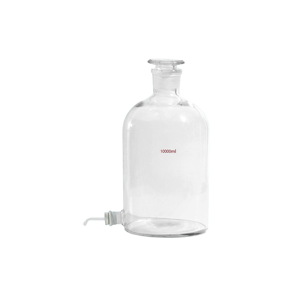 Aspirator Bottle, with Side Arm, 20000mL, Neck ID 68mm, OD 284mm, Lower Mouth OD 38mm, H 545mm, 1 pc/case