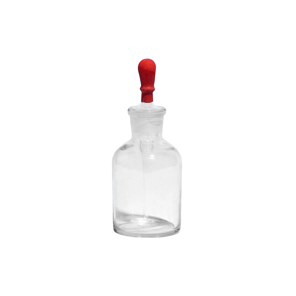 Dropping Bottle, Clear Glass, with Pipette and Latex Nipple, 60mL, Bottle OD 46mm, H 85mm, 288 pcs/case