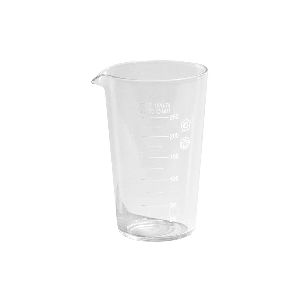 Measuring Cap, without Handle, Russian Type, with Spout, 1000mL, 50.0mL Grad, Tol ±10.0mL, Mouth OD 124mm, Base OD 92mm, H 175mm, 20 pcs/case