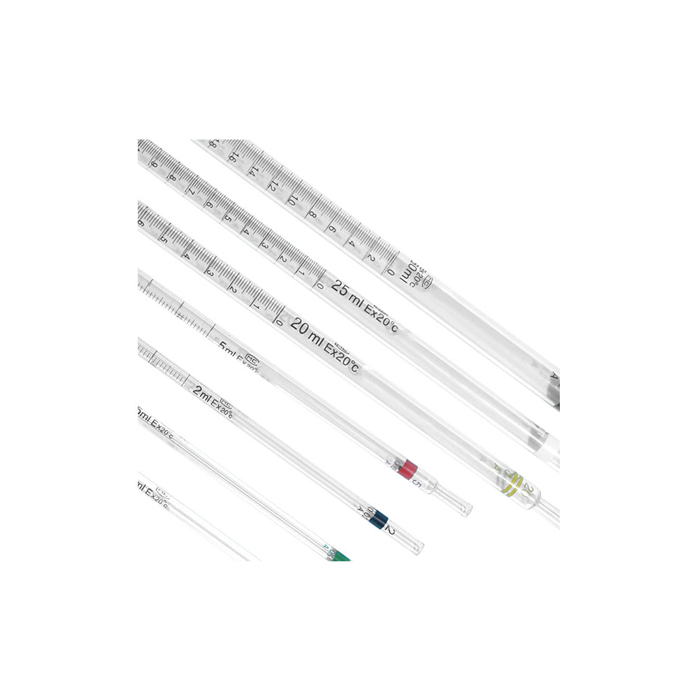 Measuring Pipette, Class A, Top Zero, Graduated, 50mL, 0.2mL Grad, Tol ±0.1mL, Black, 120 pcs/case