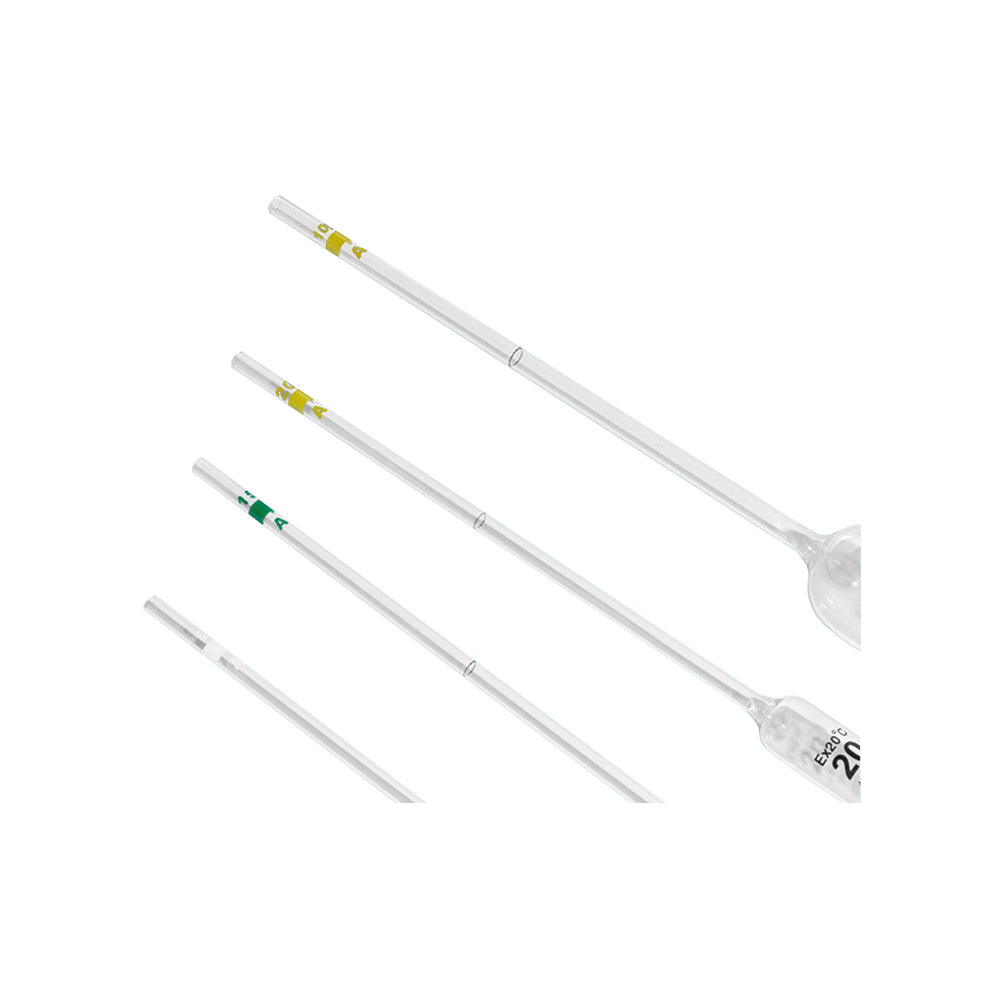Volumetric Pipette, Class A, Single Mark, 100mL, Tol ±0.080mL, Waiting Time 35–45s, 60 pcs/case
