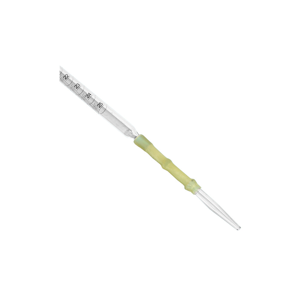 Burette, Class A, Rubber Tubing, Glass Bead & Tip, 100mL, 0.2mL Grad, Tol ±0.10mL, Wairing Time 70-100s, H 770mm, 100 pcs/case