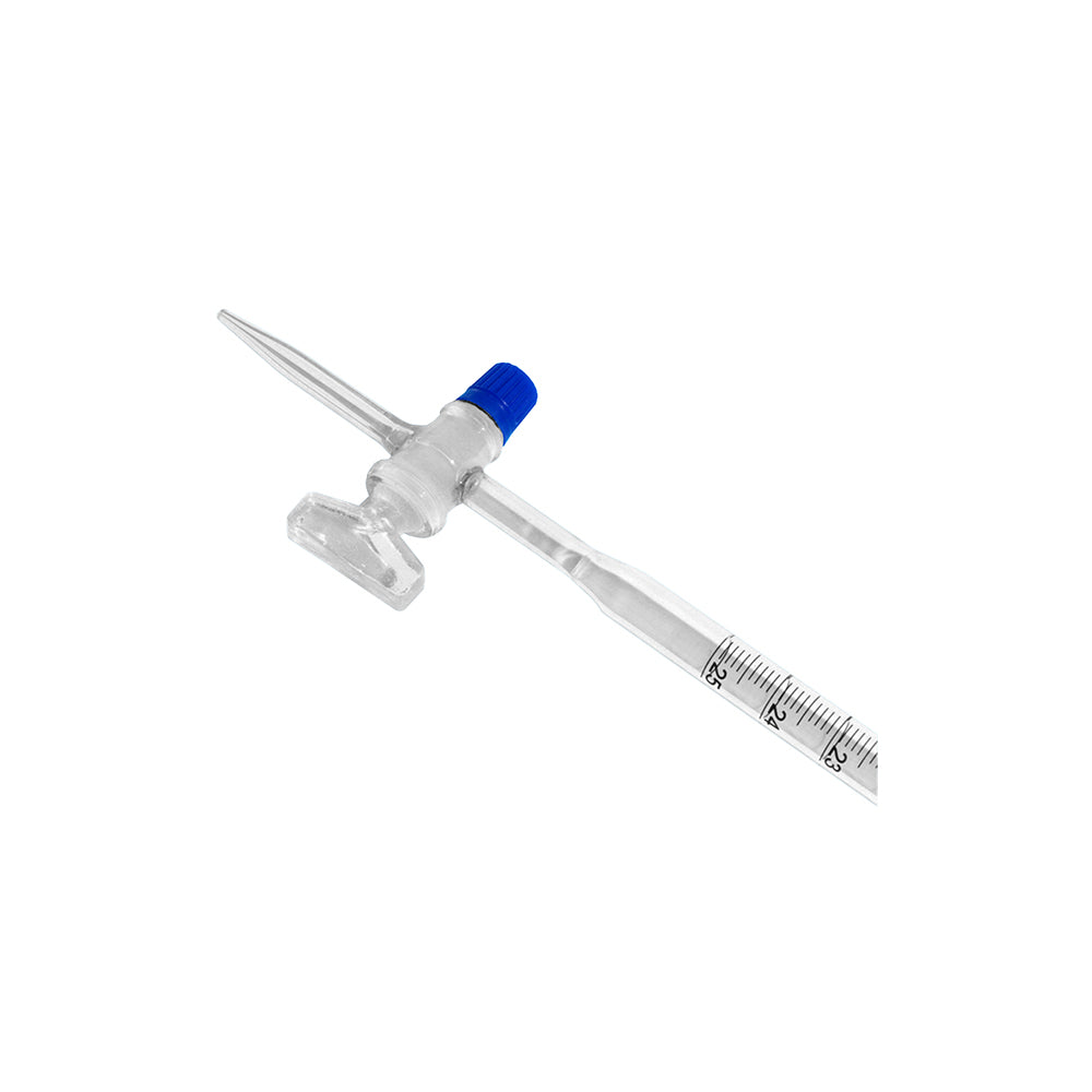 Burette, Class A, Glass Stopcock, 100mL, 0.2mL Grad, Tol ±0.10mL, H 860mm, 60 pcs/case