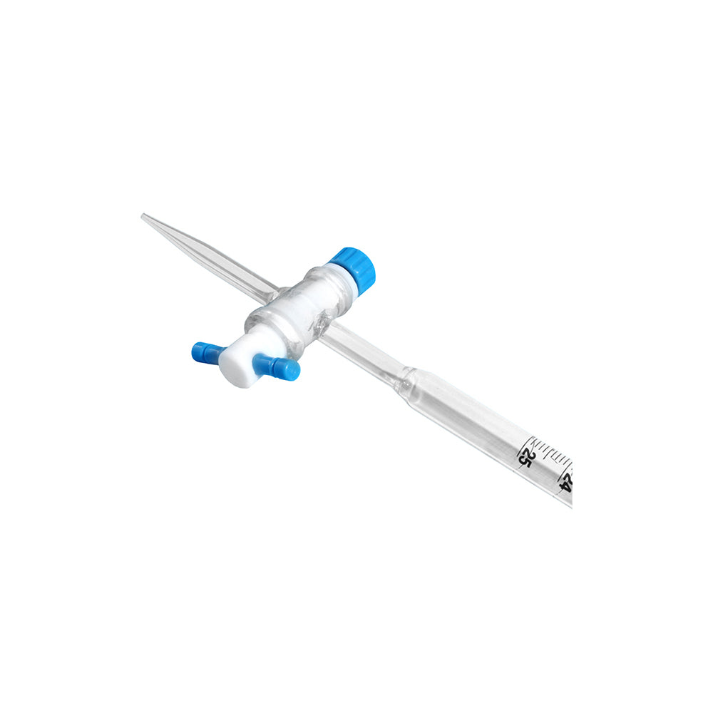 Burette, Class A, PTFE Stopcock, 100mL, 0.2mL Grad, Tol ±0.10mL, H 860mm, 60 pcs/case