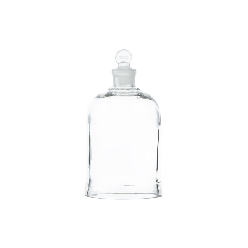 Bell Jar, with Ground Glass Stopper, ID 200mm, H 300mm, 4 pcs/case