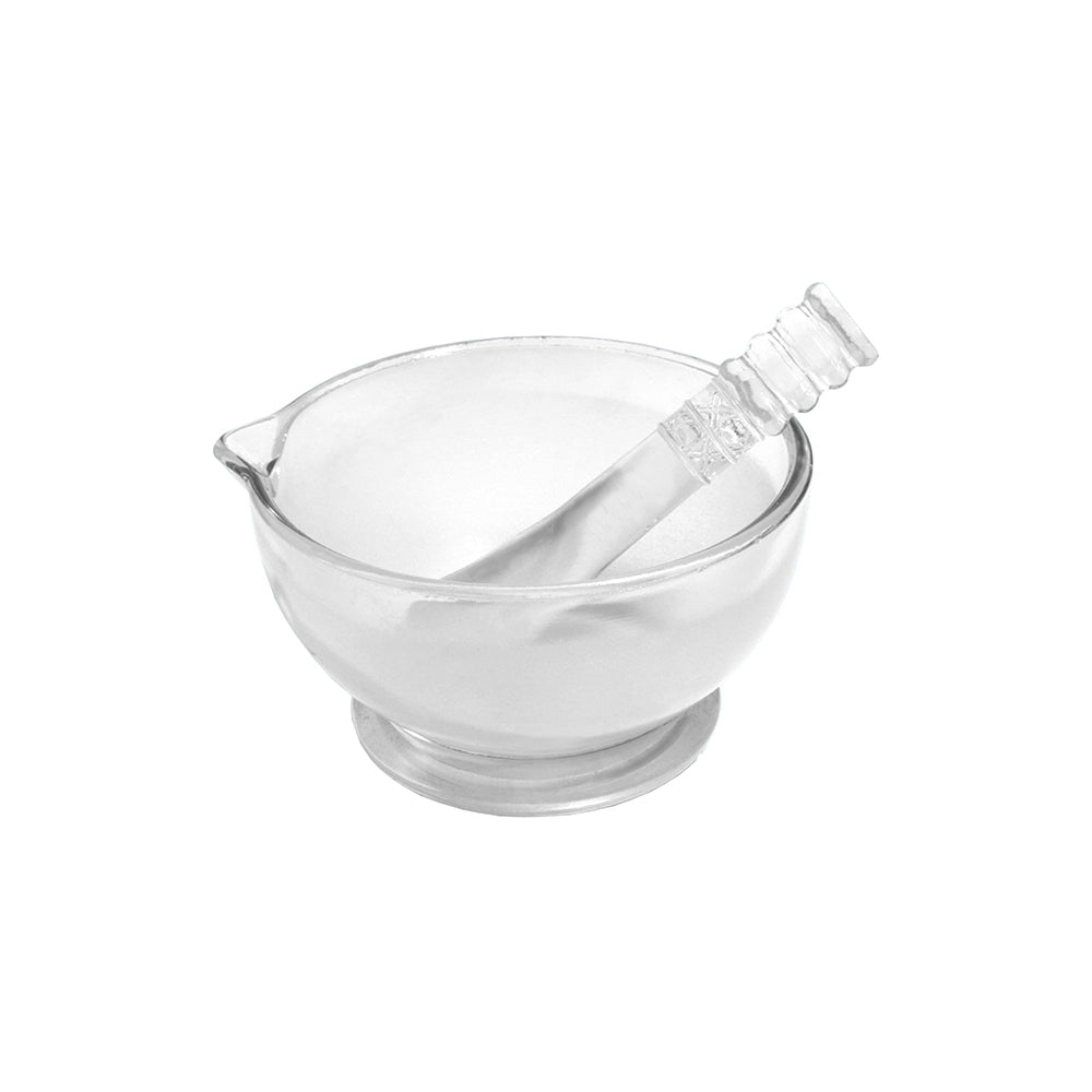 Mortar and Pestle Set, Glass, ID 180mm, H 96mm, 8 pcs/case
