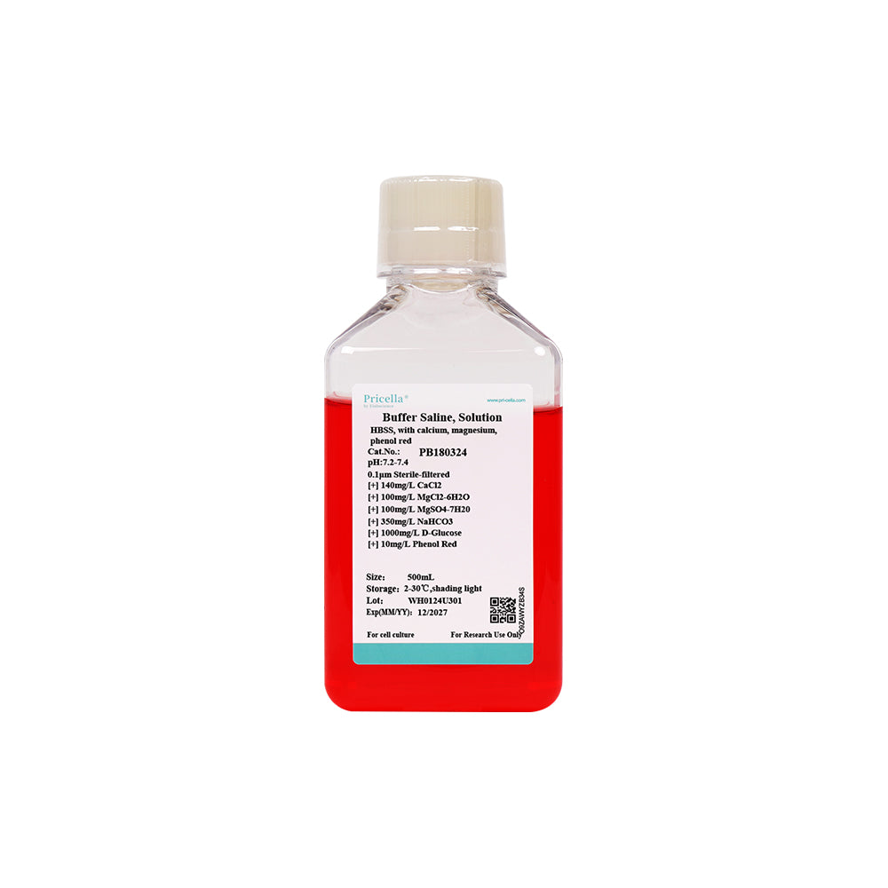Hank's Balanced Salt Solution (HBSS), mit Kalzium, Magnesium, Phenolrot, 500 ml