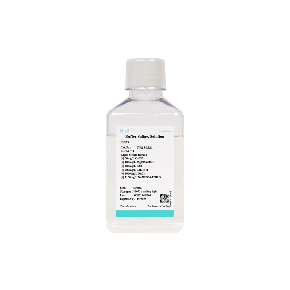 Dulbecco's Phosphatpuffer (DPBS, 1 ×), mit Calcium, Magnesium, ohne Phenolrot, 500mL