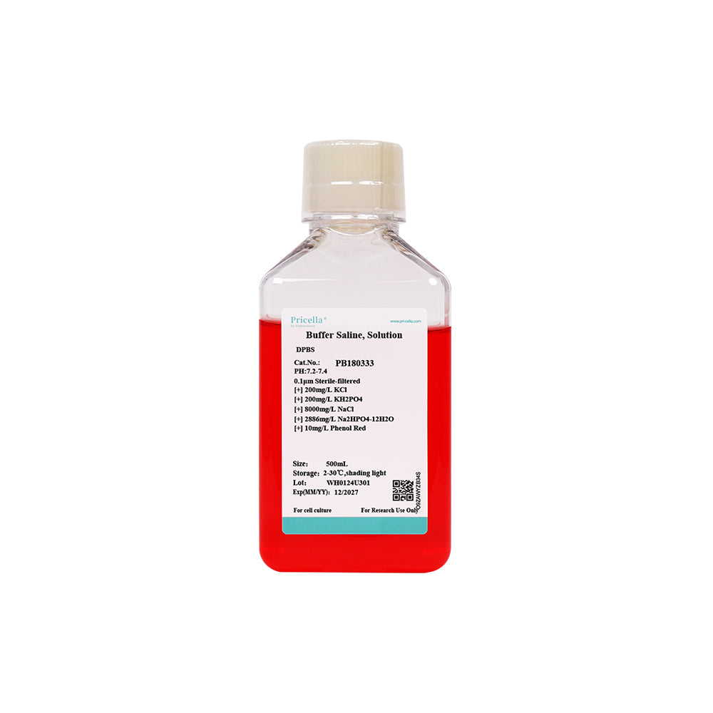 Dulbecco's Phosphatpuffer (DPBS, 1 ×), ohne Calcium, Magnesium, 500mL