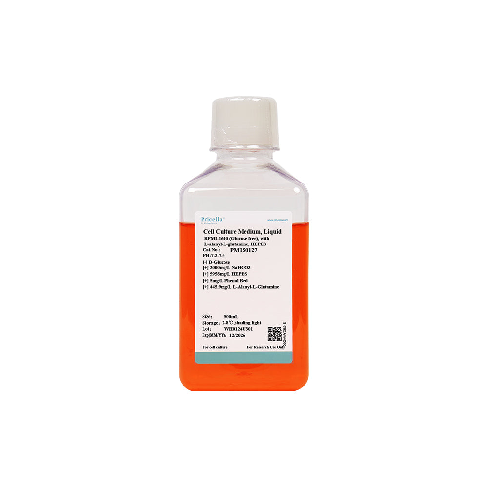 RPMI-1640 (Glukosefrei), mit L-Alanyl-L-Glutamin, HEPES, 500 ml
