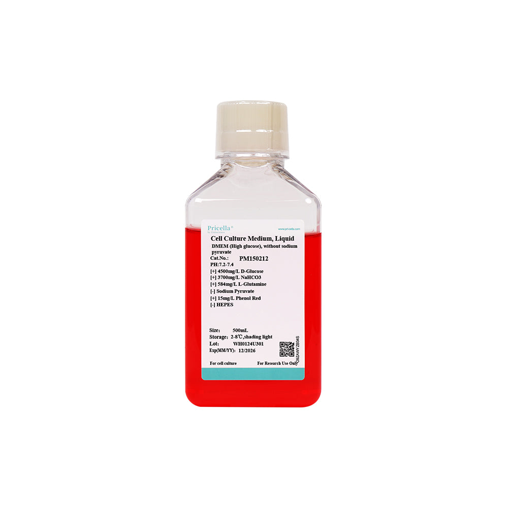 DMEM (hoher Glukosegehalt), ohne Natriumpyruvat, 500 ml