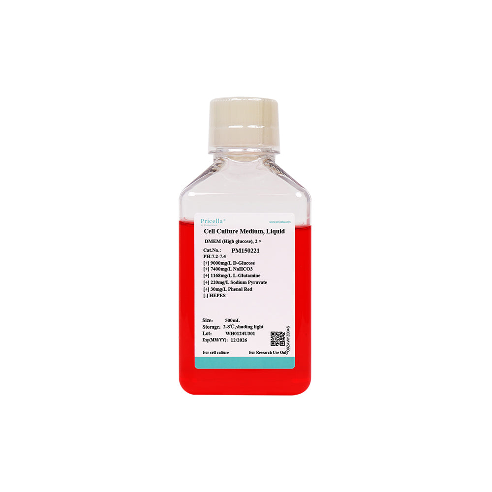 DMEM (hoher Glukosegehalt), 2 ×, 500 ml