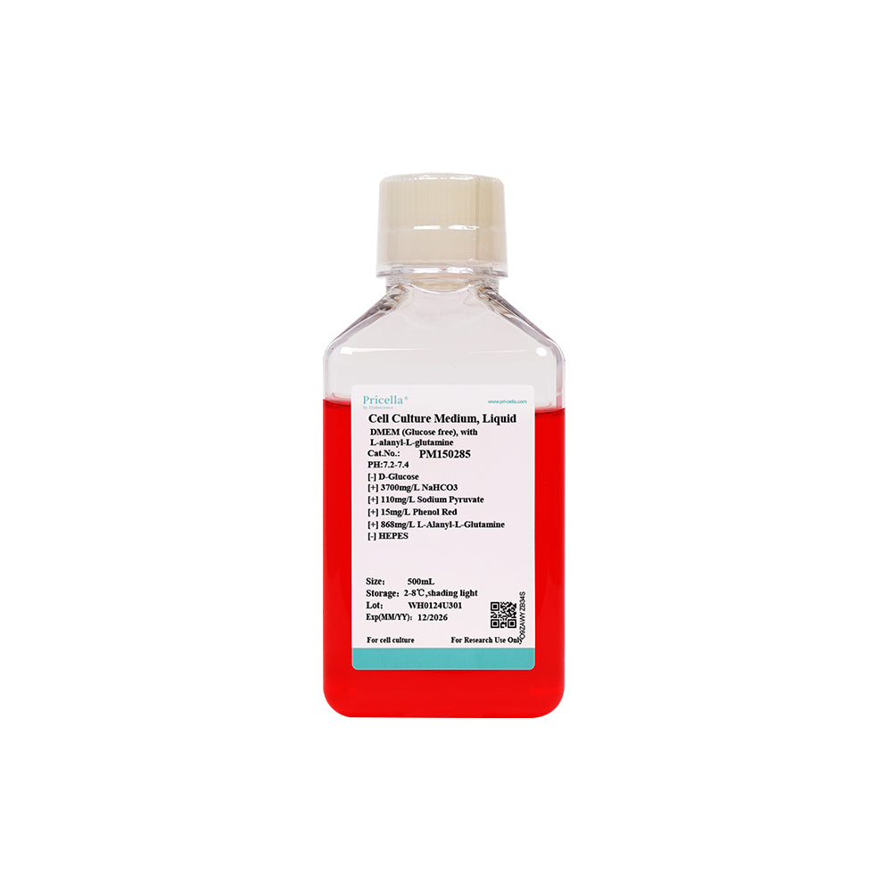 DMEM (Glucosefrei), mit L-Alanyl-L-Glutamin, 500 ml