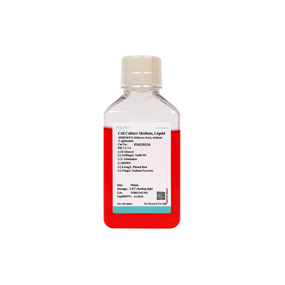 DMEM/F12 (Glucosefrei), ohne L-Glutamin, 500mL