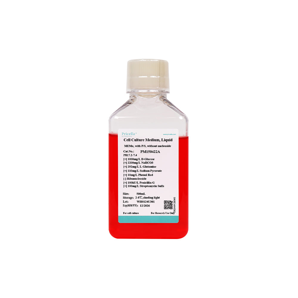 MEMα, mit P/S, ohne Nukleosid, 500 ml