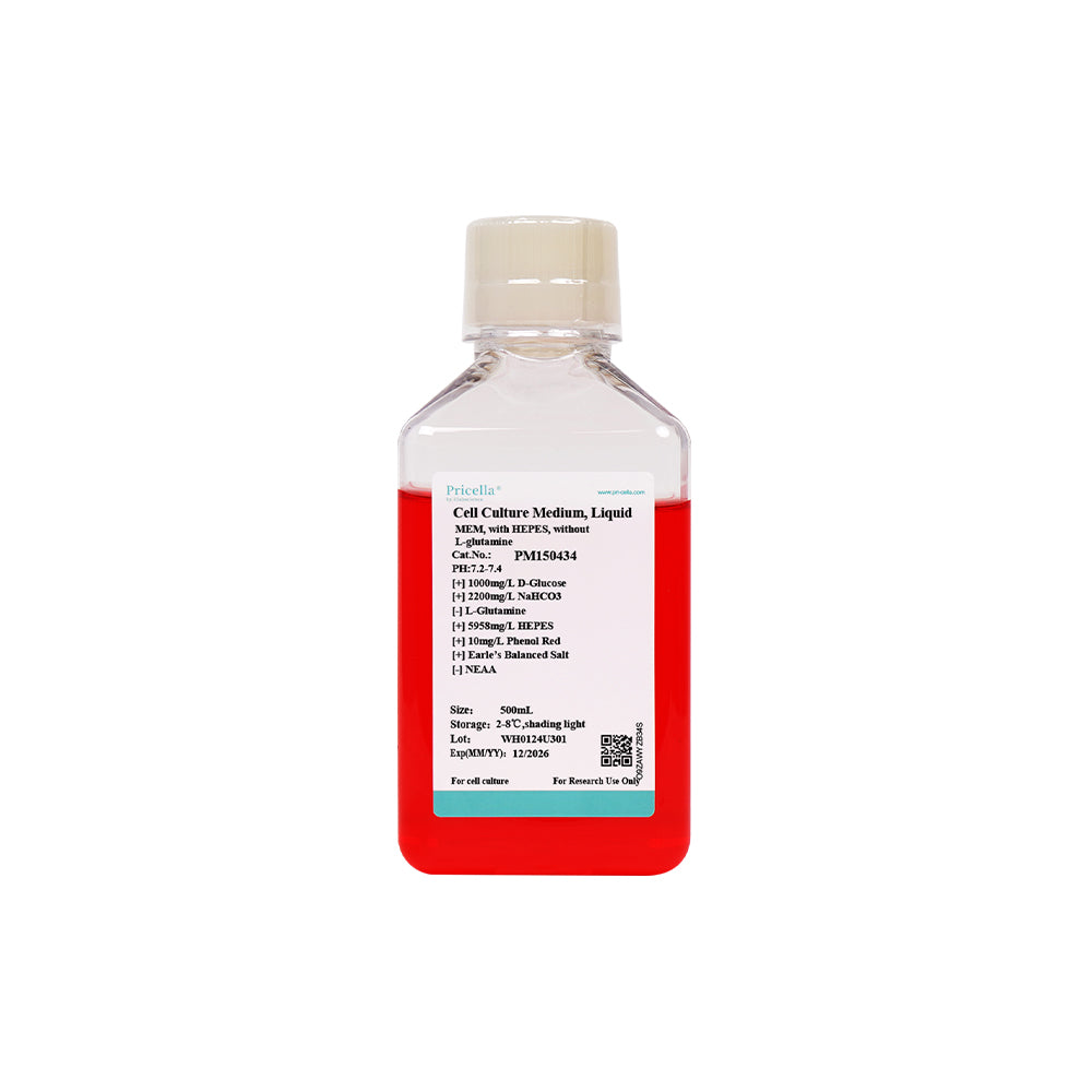 MEM, mit HEPES, ohne L-Glutamin, 500mL