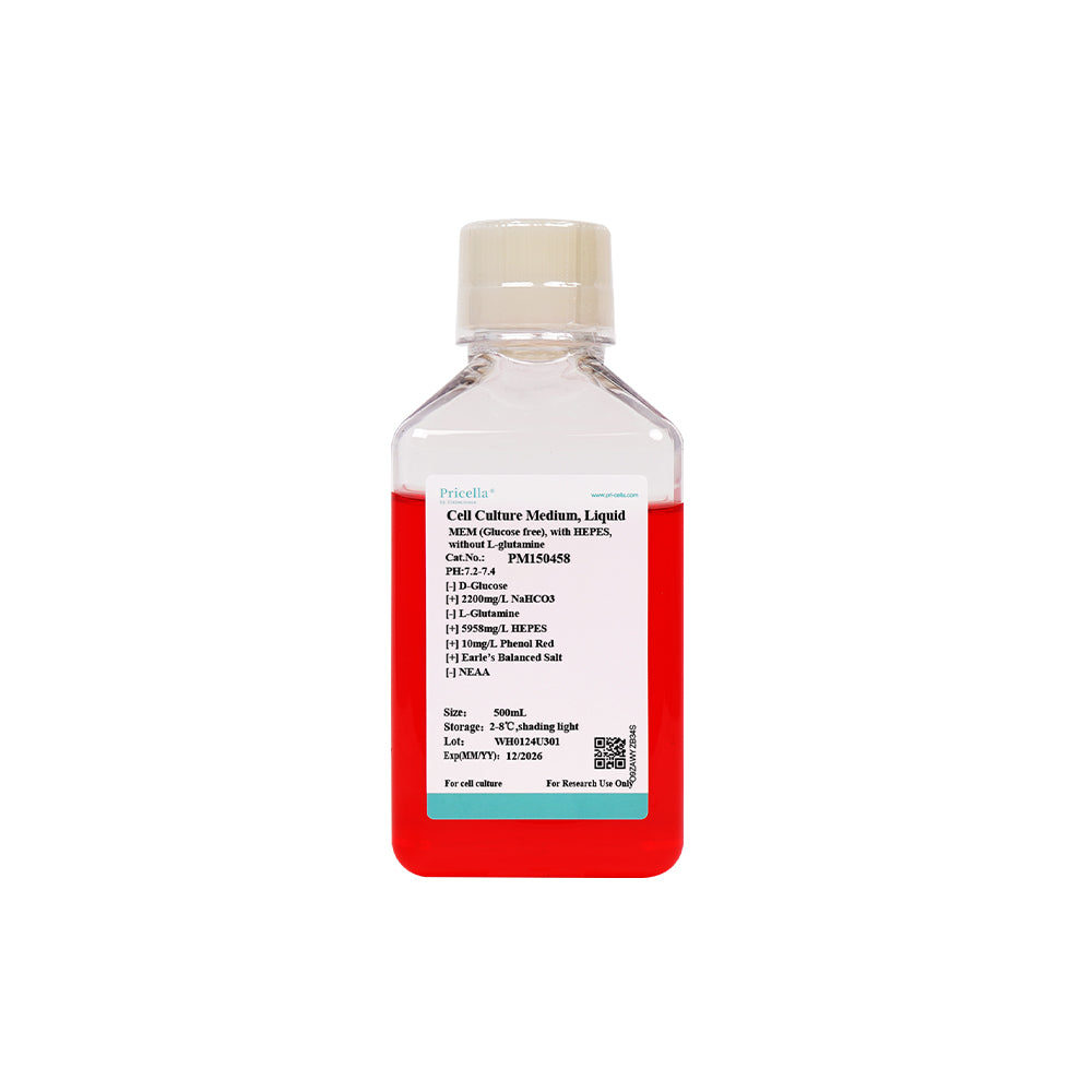 MEM (Glucosefrei), mit HEPES, ohne L-Glutamin, 500mL